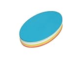 MAUL Moderationskarten oval 110x190mm (120 Stück) | Beschriftbare Karteikarten | Coaching Karten | Präsentationskarten | Moderationskoffer Nachfüllpack | 150 g/m² Papier | Bunt
