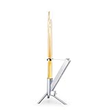 Feuerrohr Klassik – Edelstahl Feuersäule und Pelletfackel für Tolles Ambiente-Feuer – Terrassenheizer und Gartenkamin Alternative für Deine Terrasse und Garten