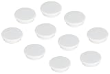 FRANKEN Magnete Rund, 10 Stück, Hochwertige Haftmagnete für Büro, Haushalt, Werkstatt, ideal für Whiteboards, Kühlschrank, Plantafeln oder Schaukästen, 38 mm, Weiß, HM38 09
