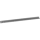 Dahle 10684 Schneidelineal (45 cm, aus Aluminium, hohe Griffleiste, rutschsicher) schwarz