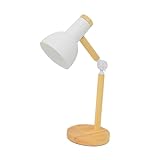 TEHAUX Verstellbare Nordische LED schreibtischlampe mit USB ladefunktion Faltbare Tischleuchte für Büro Schlafzimmer Wohnliche Dekoration Dimmbar Warmweiß Kompakt und Vielseitig