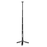 Walimex pro 2in1 Ministativ XL mit 1/4“ Anschluss, Höhenverstellbar von 20,5 cm bis 62,5 cm, Mini Dreibein Kamerastativ mit Teleskoparm für den professionellen Gebrauch, bis 1 kg belastbar