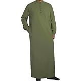 Chanpning Qamis Herren Muslim Ethnischer Kami Muslim Gebetskleidung Kurzarm Nachthemd Djellaba Tunika Ihram Gebetskleid Muslim Kaftan Seite Split Abaya Marokkanisches Kleider Qamis Abend