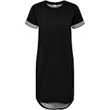JDY Damen JDYivy Life S/S Dress Jrs Noos L ssiges Kleid, Schwarz, XL EU