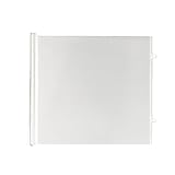 Einziehbares Treppenschutzgitter für Baby, 0-130 cm ausziehbares Babyabsperrgitter, ohne Bohren, Sicherheits-Hunde-Laufgitter, tragbarer Haustierzaun für Treppen und Schlafzimmertüren (Weiß-130cm)