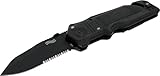 Walther Rettungsmesser ERK, Outdoor Klappmesser, Gurtschneider inkl. Notfallhammer, Emergency Rescue Knife mit Liner Lock, 223 mm lang