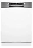 Bosch SMI2HTS02E, Serie 2, Geschirrspüler 60 cm, Unterbaugeschirrspüler, gebürstetes Stahlband