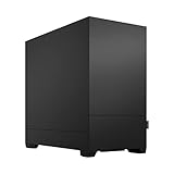 Fractal Design Pop Mini Silent Black – Solid - Bitumen Side Panels and Sound-dampening Foam - Three 120 mm Aspect 12 Fans Included – mATX Silent PC Case