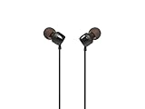 JBL Tune 110 – In-Ear Kopfhörer mit verwicklungsfreiem Flachbandkabel und Mikrofon in Schwarz – Für grenzenlosen Musikgenuss mit der Pure Bass Sound Technologie, 1er Pack