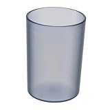 VANZACK Transparenter Zahnputzbecher aus Robustem Vielseitiger Trink Spülbecher für Erwachsene und Elegantes Design Glatte Oberfläche Sicherer Zahnbürstenhalter für Zuhause