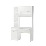 Vicco Schreibtisch Crossline, Arbeitstisch für das Büro, Weiß, 120.1 x 59.5 cm