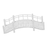 Supvox Miniatur Gartenbrücke Vintage Design Kunststoff Mini Brücke für Mikrolandschaft Dekoration Praktisch Leicht für Terrassen und Schreibtisch Zubehör