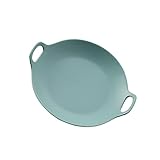 Mikinona 8 Salatteller aus Keramik frühstücksplatte frühstückspfanne obstplatte Obstteller matte Porzellanteller Dessertplatte Obstschale rundes Keramiktablett Serviertablett aus Porzellan