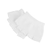 ROMISBABA 4 Paar Peep Toe Socken Damen Fünf Zehen Baumwolle Atmungsaktiv Elastisch Vorfußschutz Für Yoga Fitness Unsichtbare Halbsocken Weiß