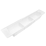 DECORNIJIA Praktisches Ausziehbares Badewannenregal Weiß Rutschfester Badezimmerschrank mit Flexiblem Aufbewahrungstablett für Seife Smartphone Vielseitiger Organizer für Badewanne