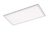 BRILONER - LED Deckenlampe flach, neutralweiße Lichtfarbe, 24 Watt, 2600 Lumen, Lampe, Deckenleuchte, Wohnzimmerlampe, LED Panel, Küchenlampe, Deckenbeleuchtung, 59,5x29,5x6,2 cm, Weiß