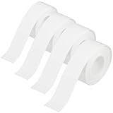 4 Rollen 15mm×4m Thermo Etikettenband, wasserdichte etiketten selbstklebend,Endlos Etikettenband,Geeignet für Haushalt, Büro, Schule, Druck von Barcode, Namen, Datum, Preis,weiß