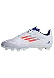 adidas F50 Club Football Boots Flexible Ground Fußballschuhe, Cloud White/Solar Red/Lucid Blue, 30 EU
