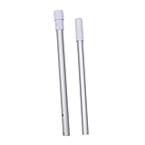 BESPORTBLE Aluminiumstange reinigen Werkzeug Teleskop -Poolreinigungsstange Pole Teleskoppoolbürste teleskopieren Schwimmbad Reinigungsstange verdicken abnehmbare Stange aus Aluminium Silver