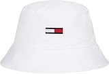 Tommy Jeans Tjm Flag Bucket Hat Hüte, Herren, Weiß (White), Os