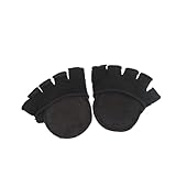 FRCOLOR Damen Five Toe Zehlinge Socken Atmungsaktiv Fußspitze Offen Ferse Unsichtbare No Show Sneaker Socken Schwarz Sommer Baumwolle