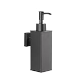 BGL Soap Dispenser, Wall Mounted Dispenser,304Stainless Steel Liquid Dispenser Matte Black for Daily Use