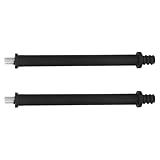 Ciieeo 2 Stück Toilettenbürsten Ersatzgriff 141mm Kunststoff mit M10 Eisengewinde Schwarz Bürstengriff Zubehör für Bad Wc Passgenau und Langlebig