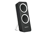Logitech Z200 Kabelloser PC-Lautsprecher, 2.0 Stereo Sound, 10 Watt Spitzenleistung, 3,5 mm Eingang, Kopfhörerbuchse, Easy-Switch Feature, EU Stecker, PC/TV/Tablet/Handy - Schwarz