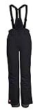killtec Mädchen Skihose/Funktionshose mit Latz, Kantenschutz und Schneefang KSW 152 GRLS SKI PNTS, schwarz, 176, 41188-000