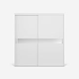 VIKK - Kleiderschrank Schiebeschrank, Schrank Mare - Wohnzimmer, Flur, Schlafzimmer - Garderobenschrank mit Spiegel - Schiebetürsystem, robuste Konstruktion