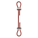 Stahlseil 4-teiliges Befestigungsset aus PVC-Edelstahldrahtseil, verstellbare Befestigungsaufhängung, 2,0 mm, 3,0 mm, for Aufhängen von Bilderrahmen, Topfkamera(Red,0.5MX4pcs,3.0mm)