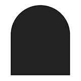 raik PU053-0B3-sw Bodenplatte B3 Halbrund schwarz pulverbeschichtet 1200 x 1000 mm