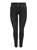 ONLY Damen Onlwauw Mid Sk Bj1097 Noos Jeans, Washed Black, L / 30L EU