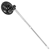 OSALADI Auto Fahnenmast mit Großem Saugnapf Verstellbarer Fahnenhalter für Außenbereich Stabiler Schwarzer Flaggenstock für Pkw und LKW