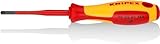 KNIPEX Schraubendreher (Slim) PlusMinus Pozidriv isolierender Mehrkomponenten-Griff, VDE-geprüft brüniert 187 mm 98 25 01 SLS