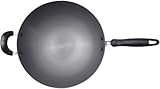 CAFIEDR Wok - Sauteuse mit Deckel, antihaftbeschichtete Kupfer-Sauteuse, Keramikpfanne mit Deckel, Kupferbratpfanne, Tiefe Sauteuse, antihaftbeschichtete Induktionspfan(30cm)