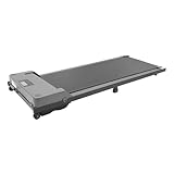 awolsrgiop Walking Pad, Laufband für zuhause, Kleines Tragbares Laufband für Büro & Zuhause, Walking Jogging Maschine mit Fernbedienung, Doppelter Stoßdämpfung Bis 100kg, LED Display, Silber