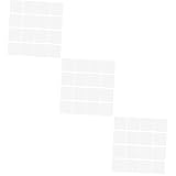 Lurrose 3 Sätze Doppelseitiger Aufkleber Aufkleberpapier Etikettenband Doppelseitiges Klebeband Double Sided Tape Teppichklebeband Nanoband Klares Industrielles Klebeband Weiß 30 Stück * 3
