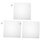 DECOMELODY 3 Stück Große Wiederverwendbare Teebeutel aus Nylon mesh Leerer Filterbeutel für Losen Tee Kaltaufguss Kochen und Weinherstellung für Großzügiges Aufbrühen und Einfache Reinigung