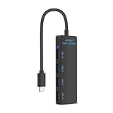 Typ C Adapterdock Mit 4 USB 2.0 Ausgängen Für Einfache Verbindung Von Peripheriegeräten Und Ladeadapter Schneller Geschwindigkeit