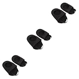 POPETPOP 3 Paare Fahrradsocken Outdoor Schuhe Outdoorschuhe Fahrradschuhe Regenüberschuhe wasserdicht Schuhüberzug für Regen Hände Zehenschutz beim Radfahren Outdoor-Zubehör Gummiband Black