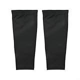 Bulevisiter Sport-Wadenbandagen für Basketball, Laufen, Radfahren, Beinstütze, feuchtigkeitsableitend, leichte Passform, Polyester-Performance-Wadenschutz (Schwarz, Größe XL, XL)
