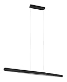 Trio Leuchten LED Pendelleuchte Helios 343310332, Metall Schwarz matt, inkl. 48 Watt LED, Touch Dimmer, Lichtfarbe einstellbar