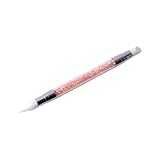 Nail Art Sculpture Pen, Dual Tipped Silicone Nail Tools, Silikonkopf Acryl Griff Nail Art Pinsel, Professional Double End Manicure Tools für Gel Nägel UV Gel Nail Design Nails Art (pink)