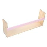 QUMIIRITY schwebendes Bücherregal Book Shelves ablagen buchregal bucherregal Dekorative Wandablage hyldm Küchenregale Wandregal hängendes Regal Wandmontiertes Aufbewahrungsregal Holz Rosa