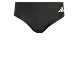 adidas Men's 3 Stripes Swim Trunks, Black/White, XL