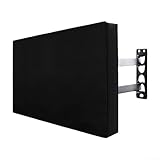 UrbanHui Outdoor TV-Abdeckung, wasserdicht und staubdicht, mit strapazierfähigem 210D-Oxford-Gewebe und verstärkten Nähten, geeignet für mehrere Flachbildfernseher und Fernbedienungsspeicher (116,8