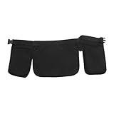 Ciieeo Verstellbare Hüfttasche mit Mehreren Fächern Atmungsaktiv Leichter Hüftgurt Unisex für Wandern Radfahren Outdoor Aktivitäten Schnittfestes Material Teilige