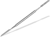 Gelspatel Doppel-Spatel, Salbenspatel, Doppelinstrument Edelstahl, Rostfrei, 17 cm