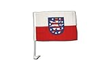 Flaggenfritze Autofahne Autoflagge Deutschland Thüringen - 30 x 40 cm